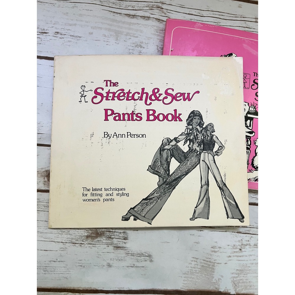 Stretch & Sew Sewing Book Part 1 and Pants Book Ann Person Vintage 70s Set OS